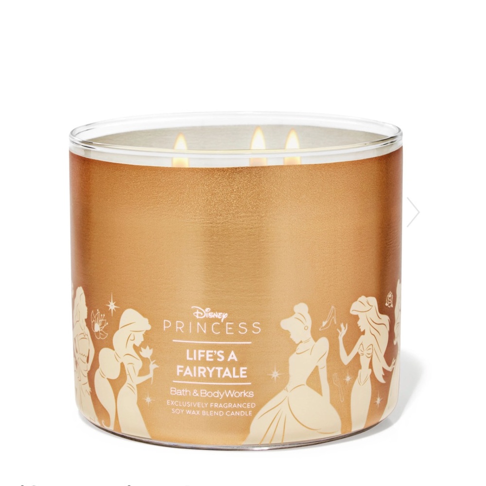 BBW Disney Life’s a Fairytale Candle with Crown Topper